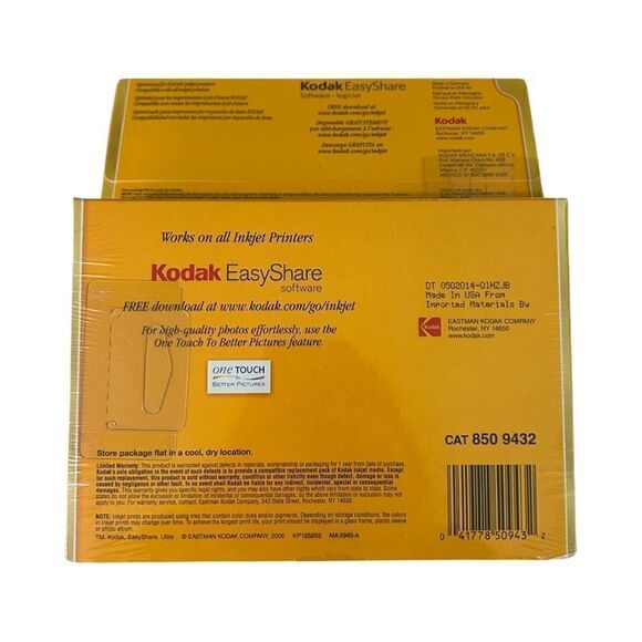 Kodak Ultra Premium Photo Paper High Gloss 20 Sheets 5x7 4 Packs - Picture 2 of 3
